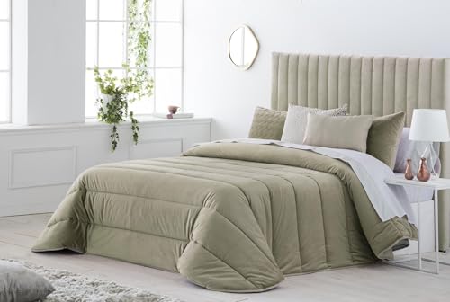 JVR | Conforter Nórdico Tamaño 235 Ligero y Cálido para Invierno – Edredón Aislante Color Beige para un Descanso Cómodo y Reparador