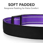 Purple Dog Collar for Large Dogs, Reflective Wide Nylon Adjustable Collar with Soft Padding, Durable Buckle for Pitbull Labrador Retriever,Purple,L - Image 3