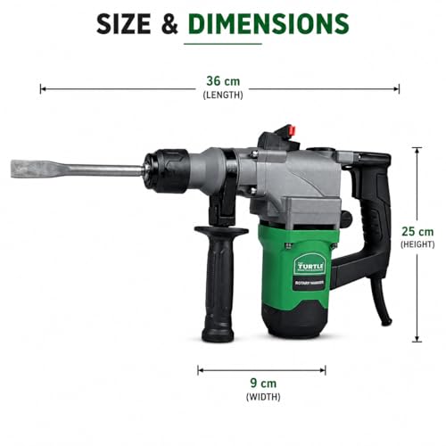 Image of ST-506S Rotary Hammer Drill 20mm, 840W, 220V Heavy Duty SDS Plus Hammer for Concrete Drilling & Chiseling