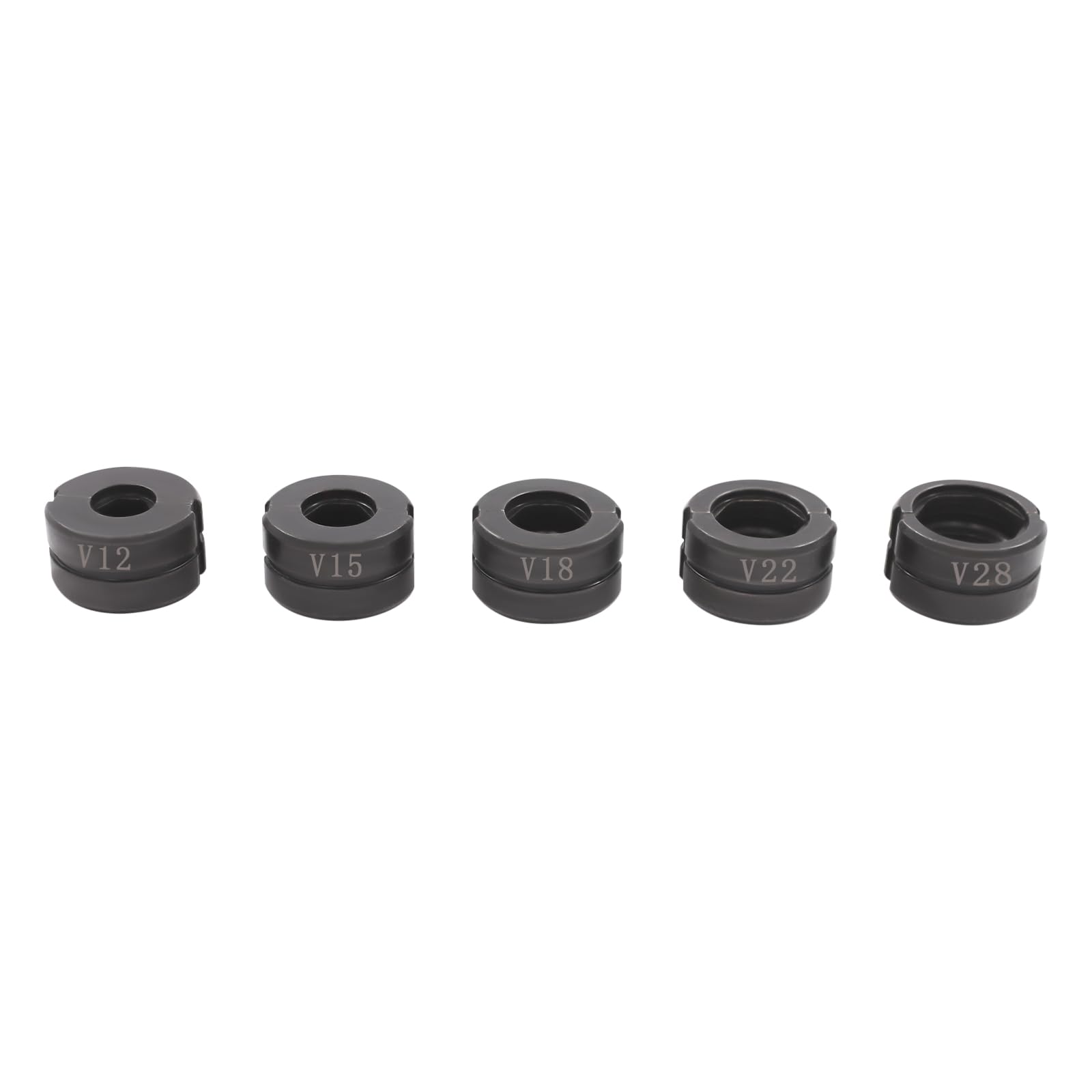 Pinza crimpatrice professionale 10T, con profilo a V, pinza crimpatrice idraulica, testa girevole a 360°, pinza pressatrice manuale per tubi in rame con V12, V15, V18, V22, V28
