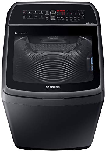 Image of Samsung 6.5 Kg Inverter 5 star Fully-Automatic Top Loading Washing Machine (WA65N4571VV /TL, Black Caviar, ActivWash+)