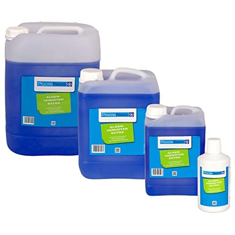 PoolsBest® 3L Algenverhüter extra - schaumfreies Algenmittel für Pool - Algenschutz für klares Wasser - Algenvernichter mit Klareffekt gegen grünes Wasser im Pool - flüssig Algizid Pool Zubehör Cover