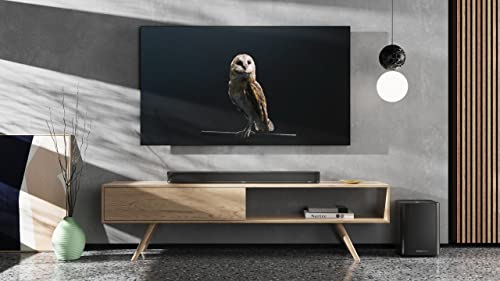 Image of Sennheiser AMBEO Soundbar Plus for TV and Music with Immersive 3D Surround Sound, Virtual 7.1.4 Speaker Setup, Built-in Dual Subwoofers, Advanced Streaming Connectivity, Night Mode, Black