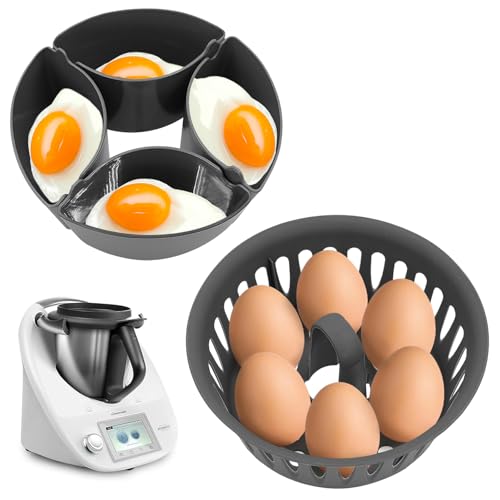 Mritrit Cocer Huevos Thermomix, Molde para Huevos Escalfados para Thermomix TM5 TM6 TM31, Accesorio Repuesto para Vorwerk Robot de Cocina