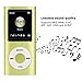 MP3 Player, 64GB Music Player Lossless Music Slim 1.8 Inch LCD Screen Portable MP3 Music Player, Includes Charging Cable and Earphone, Easy to Carry (Green)