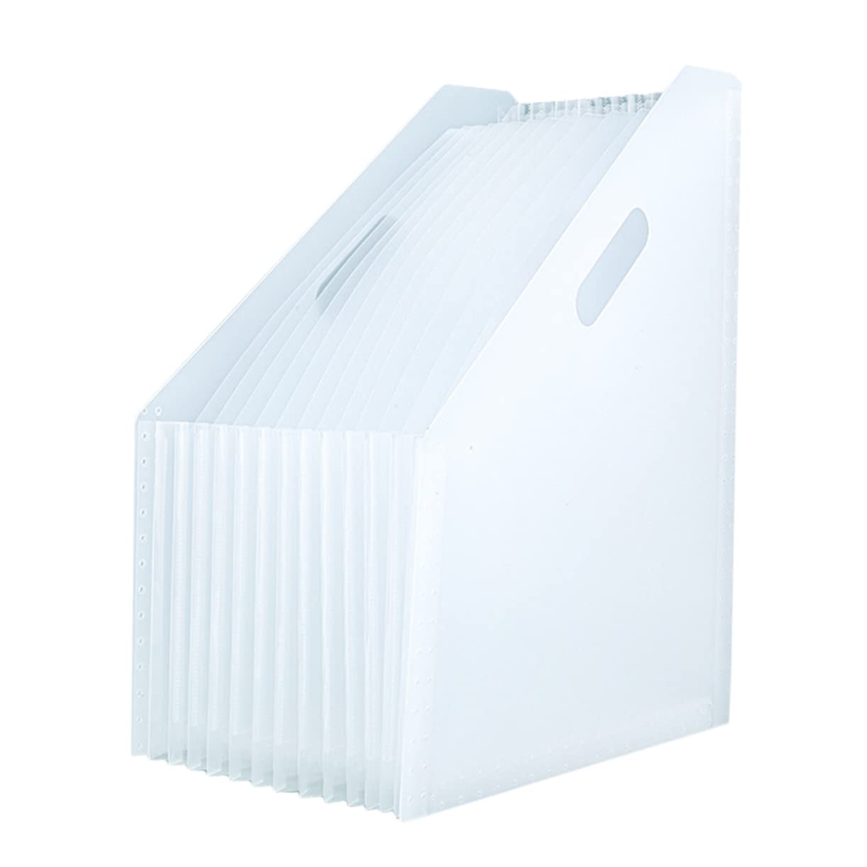 HOMSFOU Accordion File Organizer Vertical File Holder for Desktop Multi Layer Telescopic Design for Office and Home Organization Finish