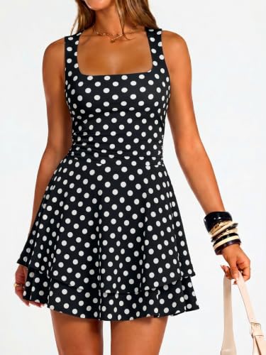 Image of Trendy Queen Women Mini Summer Party Homecoming Beach Vacation Sun Dresses