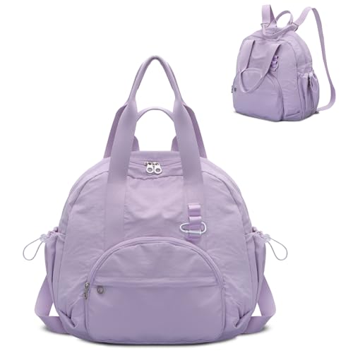 Imagen de HUA ANGEL Bolso de Mano Mujer Multifuncional Mochila Convertible 3 en 1 Bolsa de Deporte Impermeable Bolsa de Viaje para Maternal Gimnasio