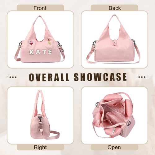 Personalized Dance Ballet Bag with Name - Custom Travel Duffel Bags for Sports Gym Weekender Overnight Travel Lovers4