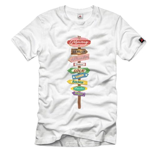 T-shirt Wegweiser Deutschland en allemand pour éviter les hauts sans style