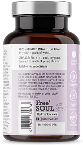 Perimenopause Supplements for Women | High Strength Support During Perimenopause - The Early Stage of Menopause | 1 Month Supply | Advanced Single Serve Capsules | 13 Active Ingredients | Free Soul