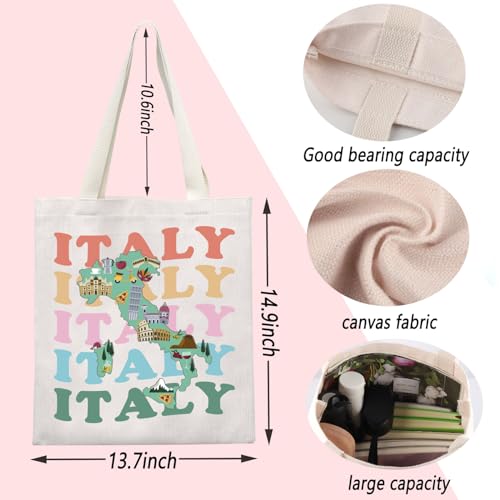 ENSIANTH Italy Travel Tote Bag Rome Colosseum Trip Gift Italy Lover Gift Italy Housewarming Gift Italy Traveller Handbag2