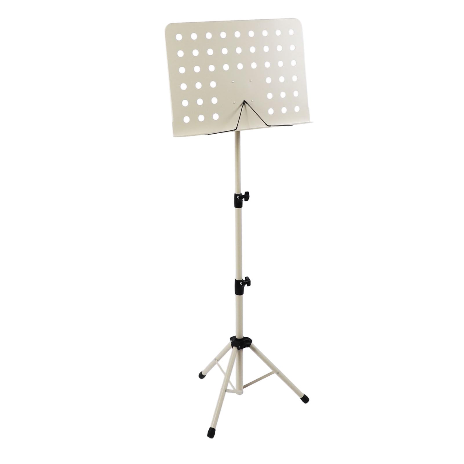 Atril plegable para partituras, atril ajustable con marco de acero, atril portátil para partituras para violín, saxofón, flauta, altura ajustable de 800 mm a 1475 mm, ABS duradero