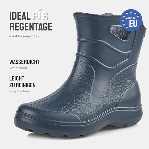 Ladeheid Heren Eva Rubberlaarzen KL027M (Donker Blauw, 44 EU