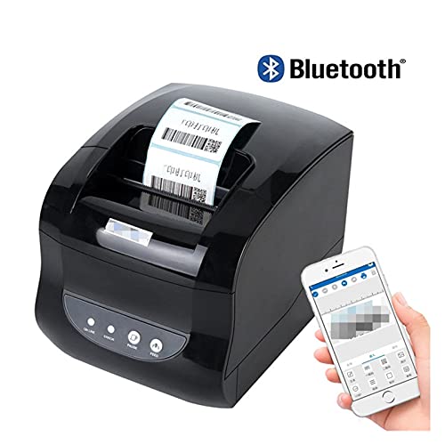 Image of Label Barcode Printer Thermal Receipt Label Printer Support Thermal Adhesive Sticker Paper 20-80mm(365 USB Bluetooth)