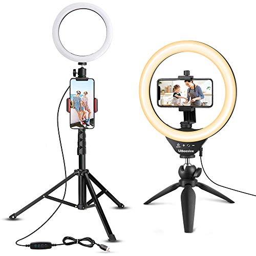 8'' Selfie Ring Light with Tripod Stand Bundle with 10