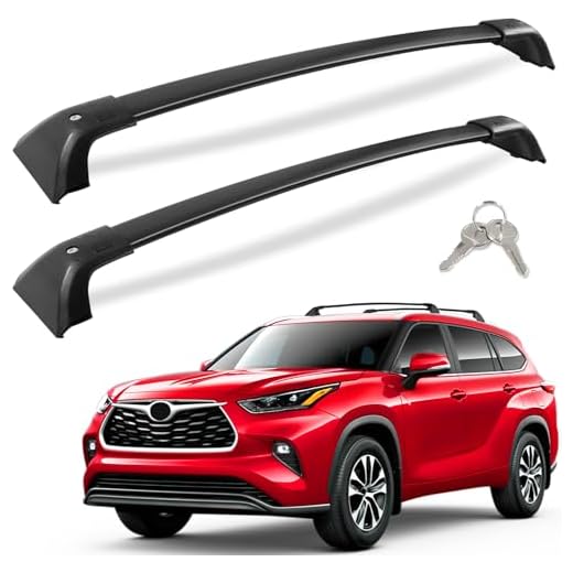 Best luggage racks for toyota highlander 260lbs Capacity Lockable Cross Bars