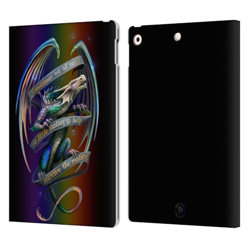 Étui anti-rayure iPad 10.2 Anne Stokes protection cuir dragon