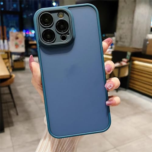 Coque iPhone 14 silicone mat bleu marine pour le quotidien