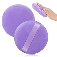 Puderquaste Körperpuder, 10,5 cm Runde Puderquaste Groß Ultraweich Waschbar Puderquastes für Körperpuder Wiederverwendbar Powder Puff Groß Puderquastes Lose Puderquasten Nass und Trocken Puderdose