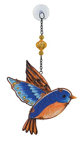 Regal Art & Gift Suncatchers, Green Butterfly & Blue Bird Glass Sun Catcher for Home, Garden, Window and Wall Art