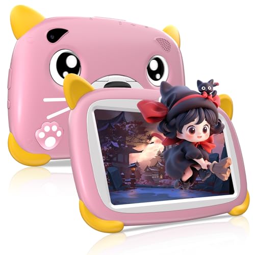 Image of DOOGEE U7 Tablet, 7 inch Android Tablet, 4+32GB ROM Pad,3400mAh Battery, Parental Control, Dual Camera, Shockproof Case, Educational, Games Bluetooth /WiFi (Pink)