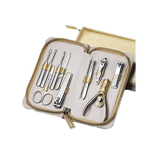 HJHJ nagelwerkzeug nagelknipser Nagelknipser Set, 11 Stück Edelstahl-Maniküre-Pediküre-Set, Pedicure Kit Nagelknipser…