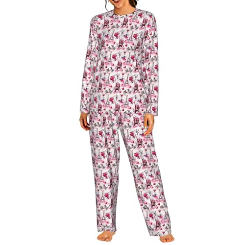 Pyjama femme Tour Eiffel chic pour des soirées cocooning et nuits douces