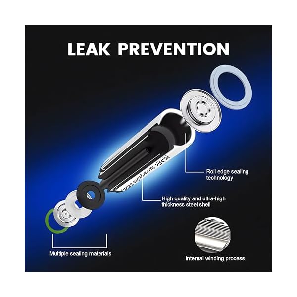 1.2V Rechargeable AA NiMH Batteries 8 Pack, Long-Lasting 2800mAh Double A Battery, Leak-Proof, Low Self Discharge - Image 7