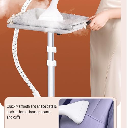 مكواة بخار قوية عالية الطاقة 2000 واط، الة كي الملابس، عمود واحد منزلي مع لوح كي بالبخار، خزان مياه كبير 1.8 لتر لا يتطلب اضافة مياه متكررة تي دو