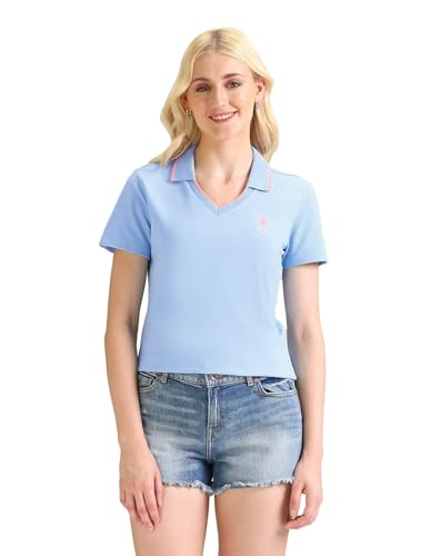 Image of U.S. Polo ASSN. Women's Cotton Regular Fit Solid Polo Shirt