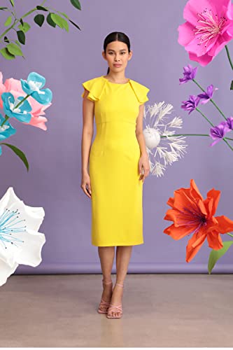 Maggy London Women's Solid Cloud Crepe Dress Workwear Office Desk to Dinner Event Guest of4