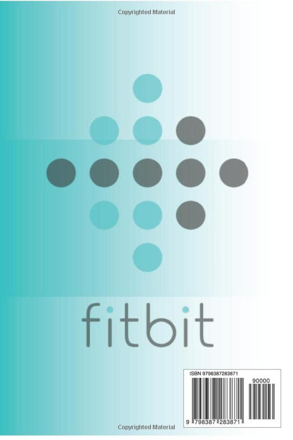 Back cover of the Fitbit Inspire 3 User Guide book, showing a barcode and ISBN information.