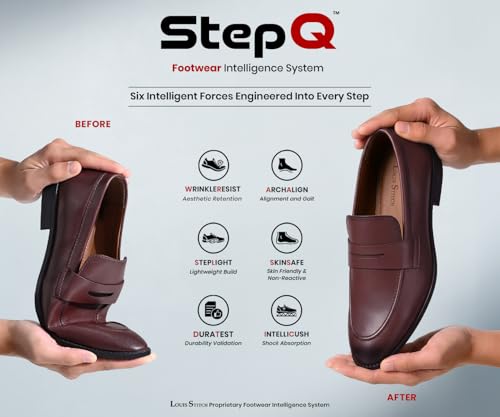 Image of LOUIS STITCH Loafers Formal Shoes for Men | Slip-On Moccasins | Ideal for Business, Casual, Parties (RGMC S)