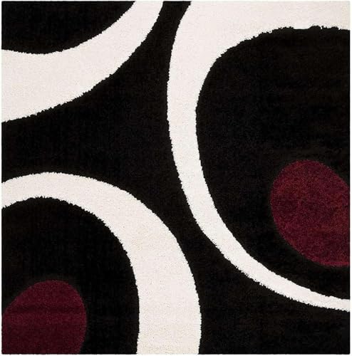 Image of Ultra-Soft Shaggy Carpet (4 X 6 FEET, Black) Fluffy, Cozy & Durable Area Rug for Living Room, Bedroom & More ? Premium Modern Design