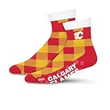 For Bare Feet NHL CALGARY FLAMES Cozy Buff Plush Cabin Sock Team Color OSFM