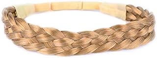 Vigour Synthetic Hair Headband Plaited Hair Head Hoop Elastic Stretch Hairpiece Braided Hair