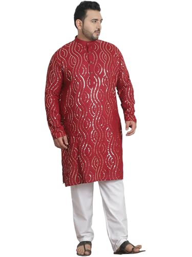 Kurta de algodón puro para hombre SOJANYA Plus con pijama Churidar blanco de alta comodidad