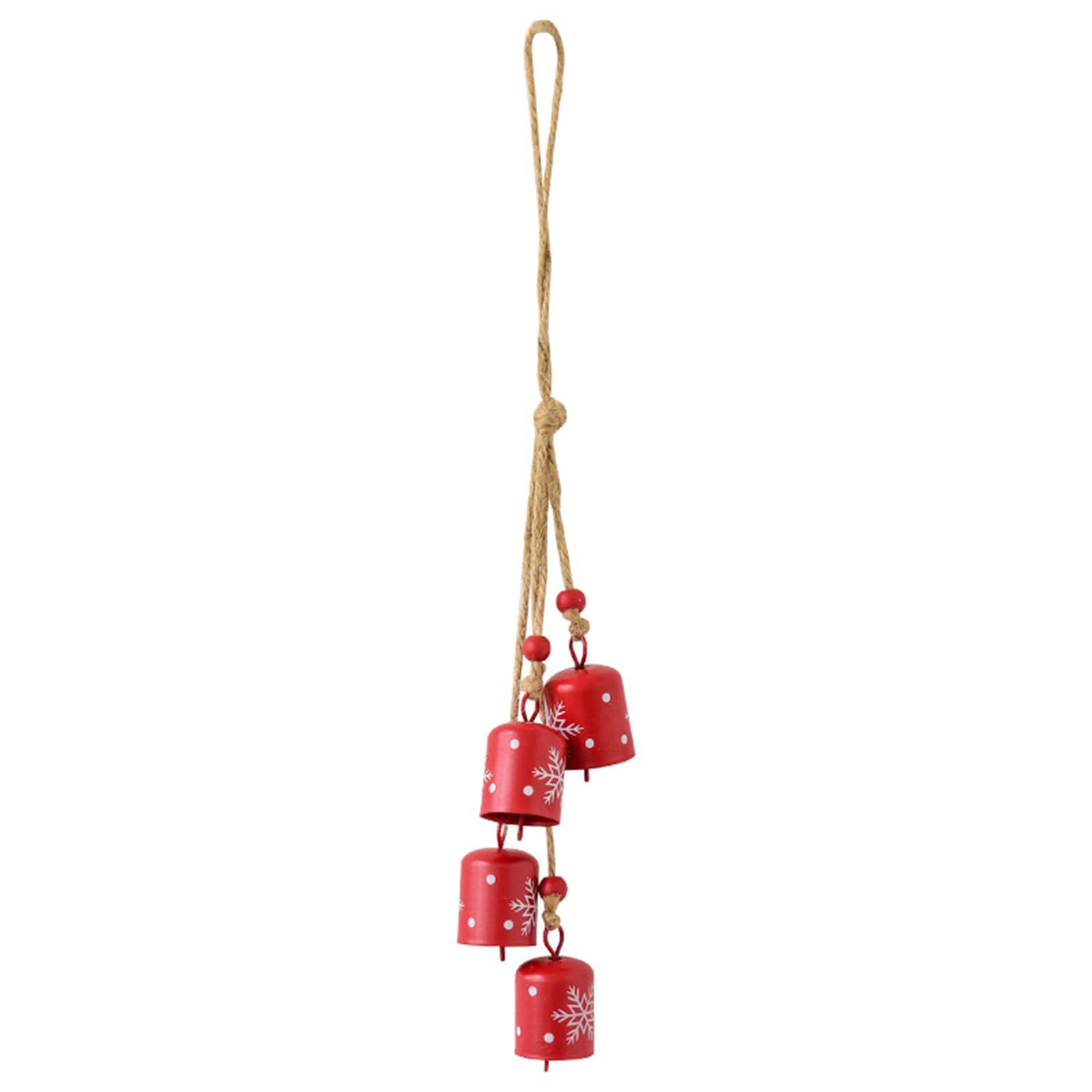 Tfaoys Red Iron Snowflake Air Carillons Christmas Decoration With Clear Musical Sound Sixteen Hund Kids Animals Iron Snowflake Carillons Christmas Garnishes