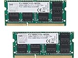 Type 204 broches DDR3 SO-DIMM G. SKILL 16 Go DDR3 – 1600 16 Go DDR3 1600 MHz Module de mémoire (DDR3, Portable, 204-Pin So-DIMM, 2 x 8 Go, Dual)