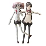 YLQANONG KanameMadoka Pillow Figure Twistable Pillows Anime Akemi Homura/Miki Sayaka/Kyouko Soft Pillow Kaname Madoka Anime Figures 28CM