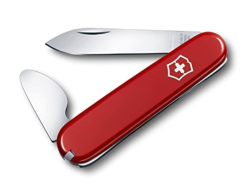 Victorinox, coltellino svizzero con apricasse per orologi (4 funzioni, lama, apricasse per orologi) colore rosso