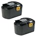Produktbild 2x Hochleistungs Ni-MH Akku 14,4V / 3000mAh für AEG BBM14STXR BS14XR BS14G BS14X BS14XN BSB14STXR BSB14G FL14 BSB14STX BSB14STXN BSS14 BS14GNC