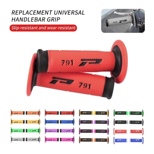 Poignée moto caoutchouc 22mm pour pit bike et motocross universel - 2