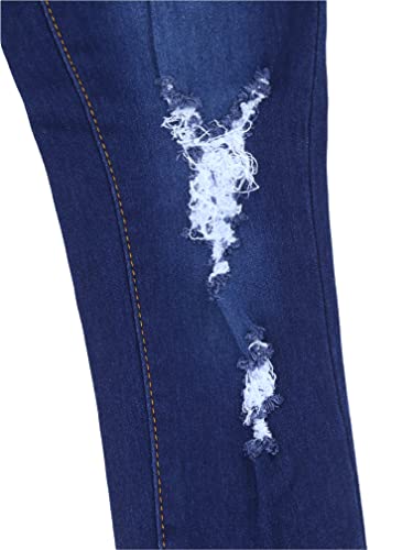 Image of ToBeInStyle Girl's Denim Easy Styling Classic Timeless Everyday Jeans Zip-Up Closure