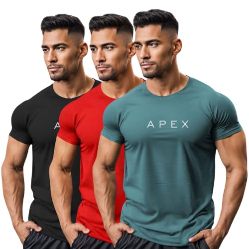 Image of 3Colours RGB Polyester Quick-Dry Sport T-Shirt, High-Performance-APEX