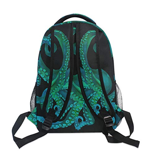 ALAZA Watercolor Octopus Large Backpack for Kids Boys Girls Student Personalized Laptop iPad Tablet Travel School Bag with Multiple Pockets3