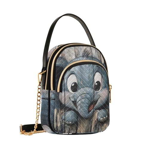 Cute Elephant Print Women‘s Shoulder Handbag Crossbody Purse Stylish Ladies Shoulder Bag Top Handle Satchel2