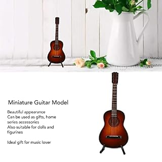 Syuanmuer Modèle de Guitare Miniature, Mini Guitare électrique en Tilleul, Cadeau de Petits Ornements artisanaux, pour… - Les Beatles, Paul McCartney, John Lennon, RIngo Starr, George Harrison Syuanmuer Modèle de Guitare Miniature, Mini Guitare électrique en Tilleul, Cadeau de Petits Ornements artisanaux, pour… – Image 7