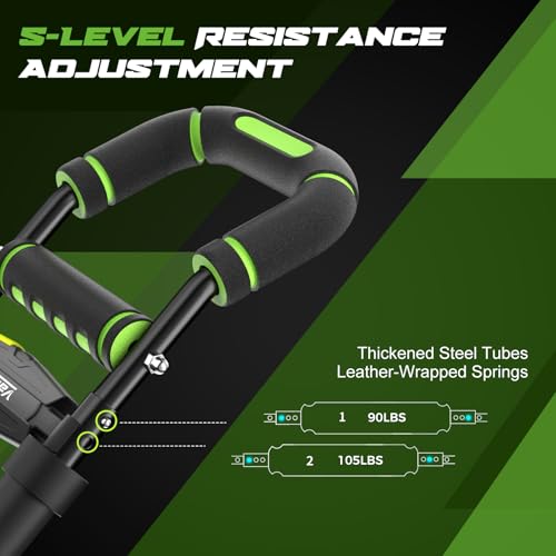 Image of Twister Arm Trainer for Men, Chest Workout Equipment 5-Level Adjustable (40-130lb) with Ergonomic 27 Targets Biceps /Clip /Thigh, Portable Exerciser for Home Gym Travel Fitness